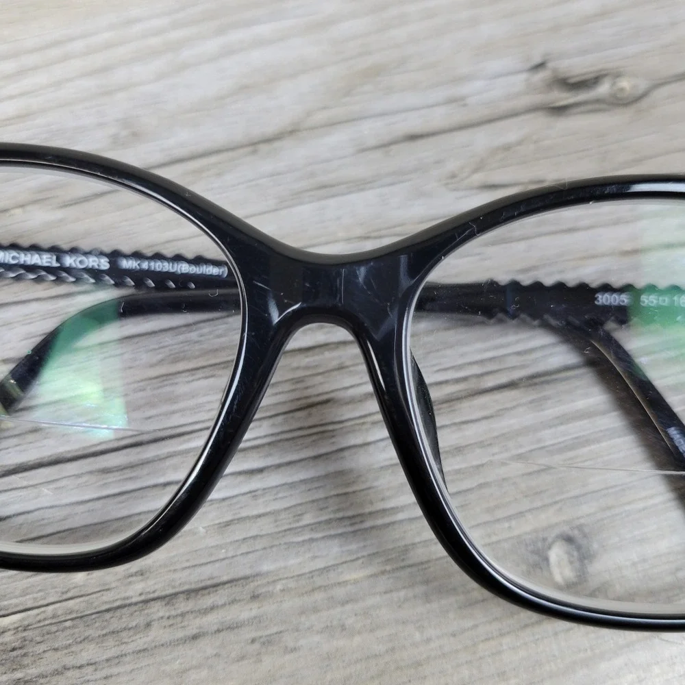 Michael Kors Eyeglasses Frames MK4103U Boulder 3005 Black Braided 55-16-140